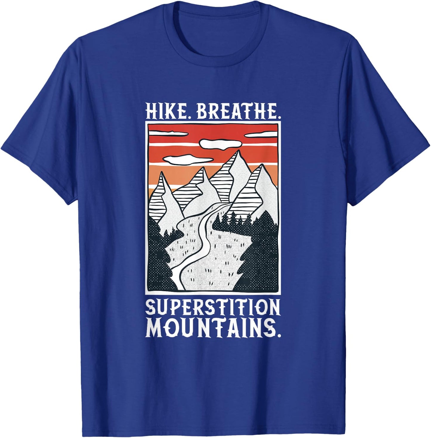Hiking - Superstition Mountains T-Shirt - T-Shirt | Royal