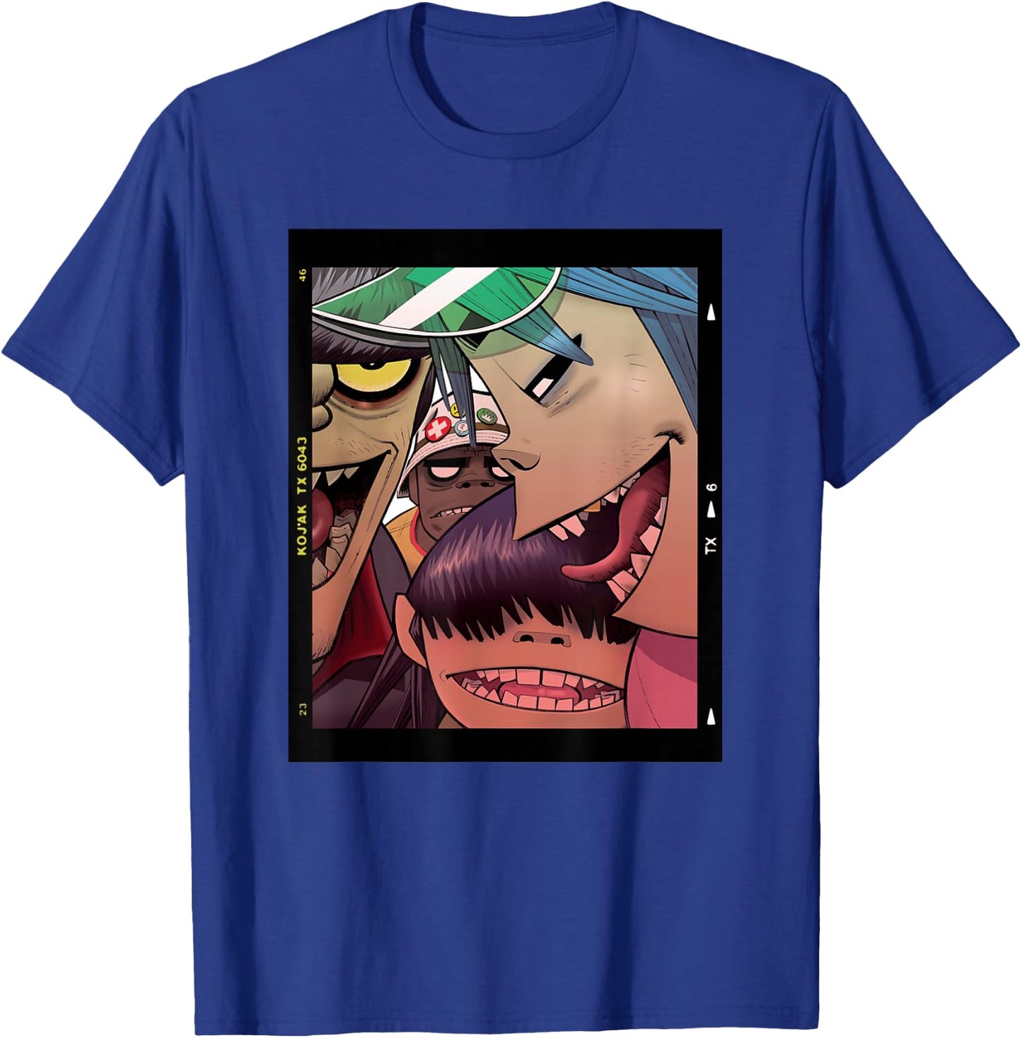 Gorillaz Polaroid Slide , black T-Shirt - T-Shirt | Royal