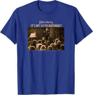 The Lord of The Rings Bilbo Baggins It's My 111th Birthday T-Shirt - T-Shirt | Royal