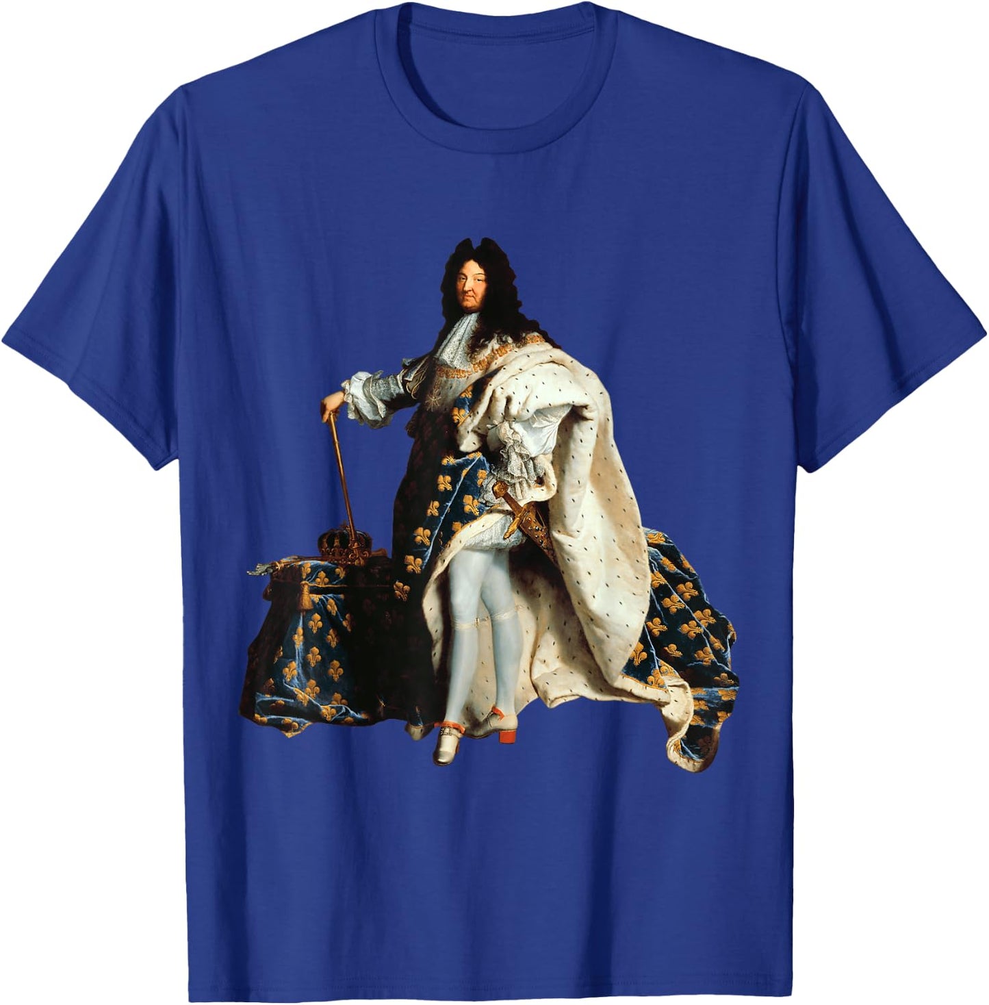 Louis XIV, Louis 14, French King Royalist Fleur de Lys , Black, S T-Shirt - T-Shirt | Royal