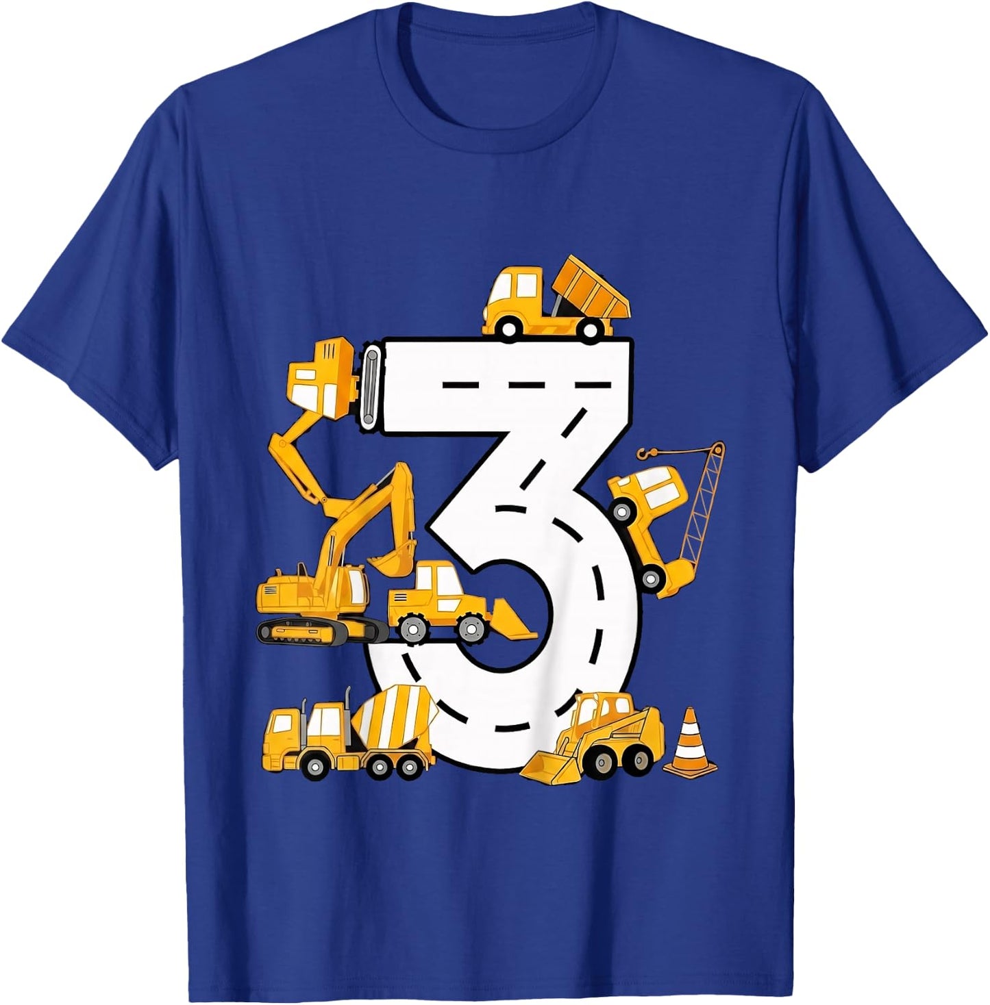 Kinder 3. Jahre Geburtstag Junge Baujunge 3 Jahre alt T-Shirt - T-Shirt | Royal