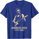 Abraham Lincoln 250 Years 250th Anniversary USA 4th of July T-Shirt - T-Shirt | Royal