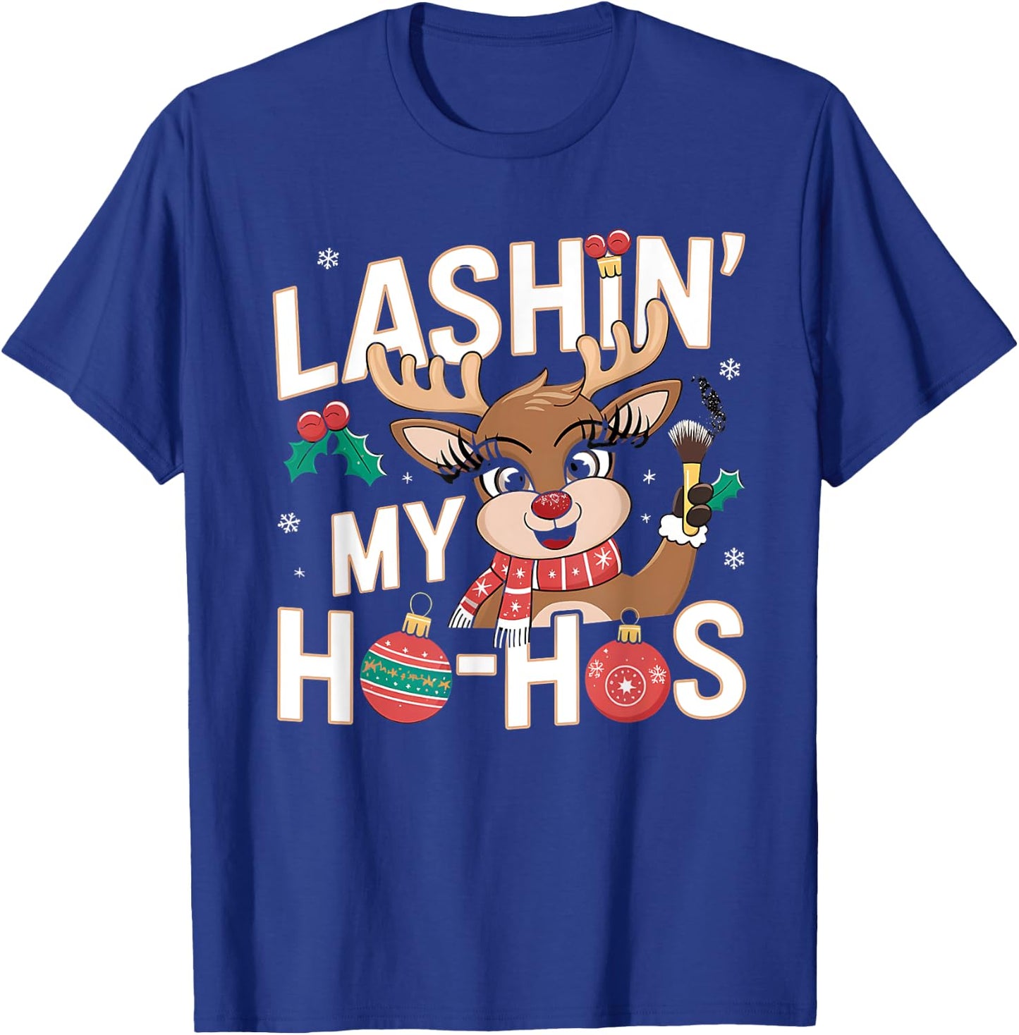 Xmas Cosmetics Lash Artist Lash Tech Girls T-Shirt - T-Shirt | Royal