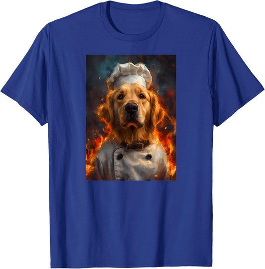 Chef Golden Retriever T-Shirt - T-Shirt | Royal