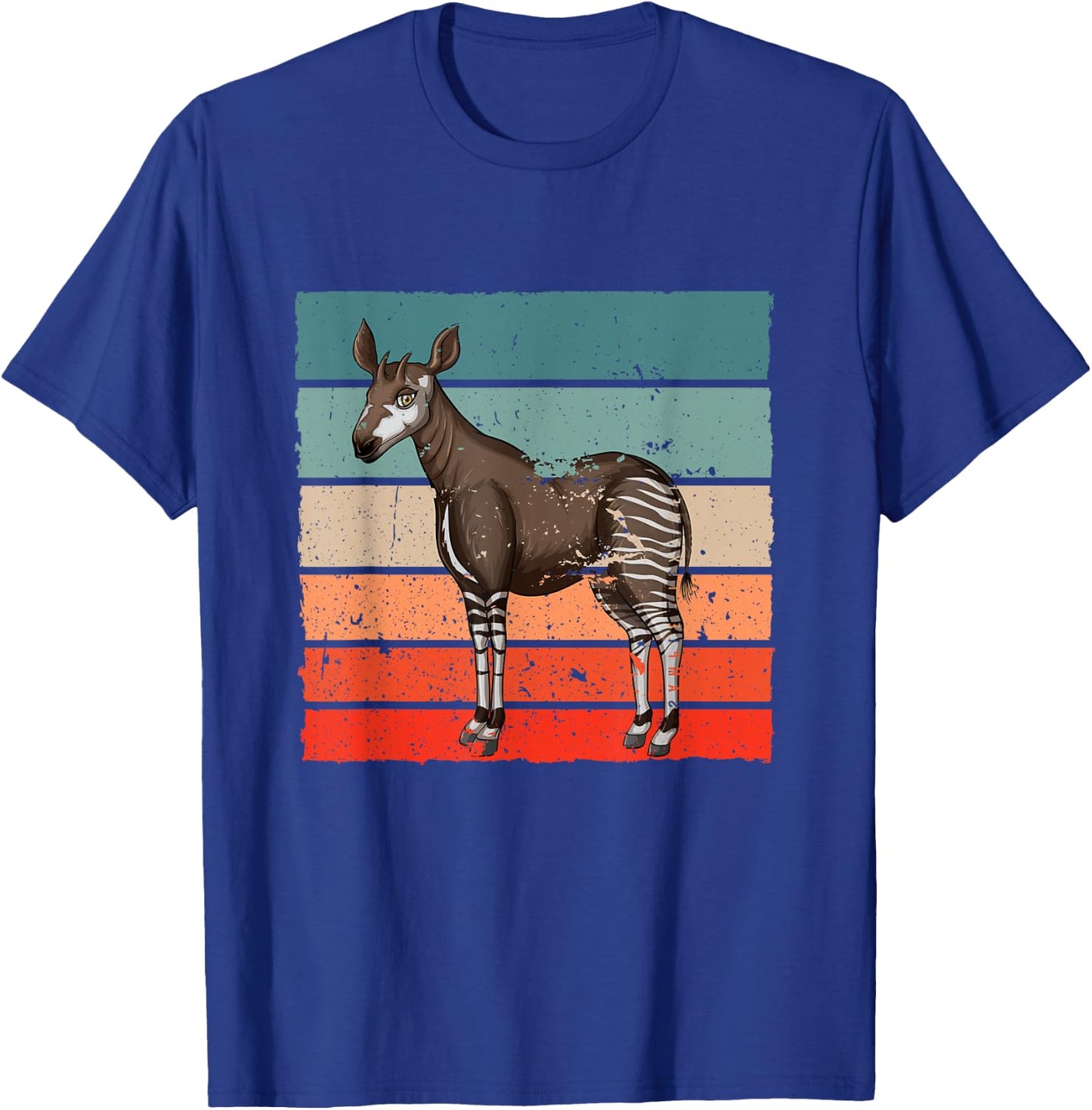 Okapi Lover Retro Okapi Girl Okapi Boy Okapis T-Shirt - T-Shirt | Royal