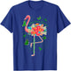 Faith Hope Fight Love Flowers Pink Flamingo Kidney Disease T-Shirt - T-Shirt | Royal