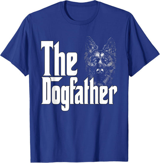German Shepherd Dog Dad Dogfather Dogs Daddy Father T-Shirt - T-Shirt | Royal