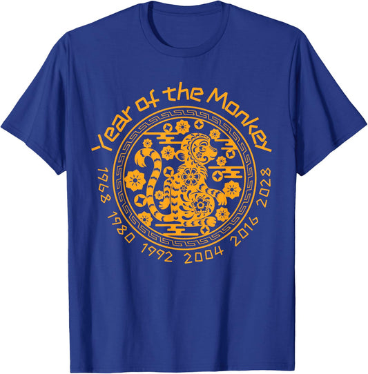 Chinese Year of the Monkey Zodiac Sign T-Shirt - T-Shirt | Royal
