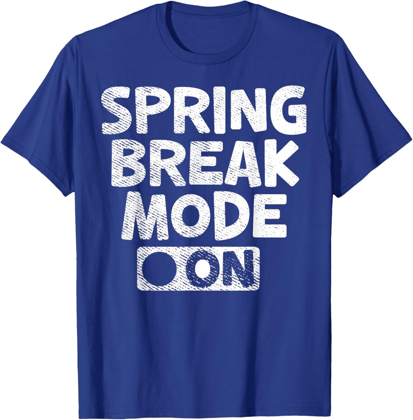 Vintage Spring Break Mode On Shirt Funny Teacher Gifts T-Shirt - T-Shirt | Royal
