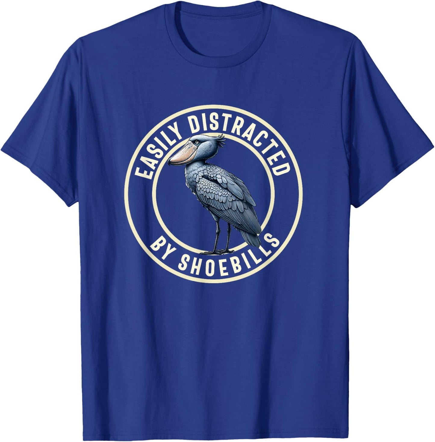 Shoebill Stork Bird Shoe-billed Stork Women Men Whaleheads T-Shirt - T-Shirt | Royal