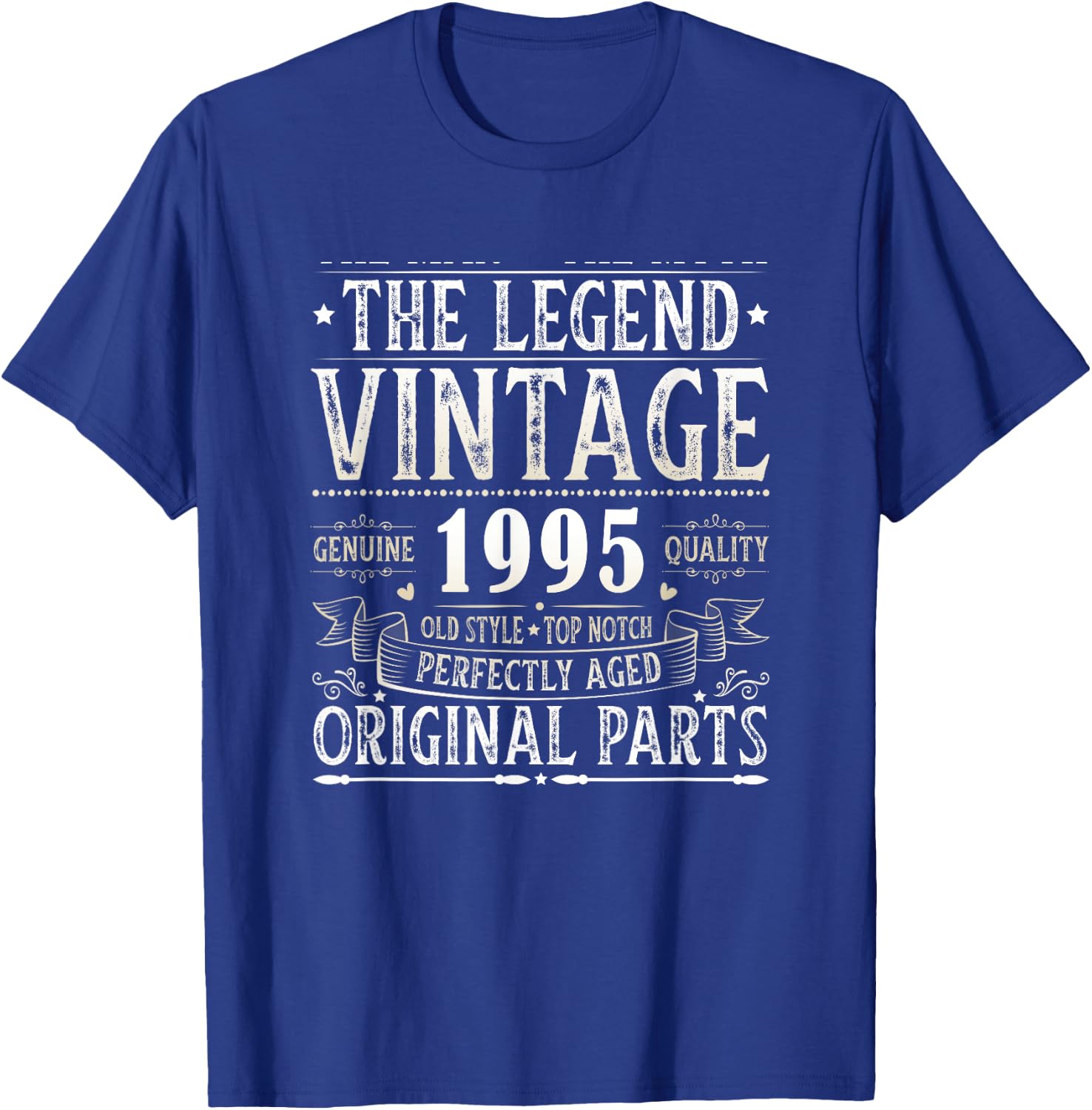 Vintage 1995 T Shirts Retro Funny 1995 Birthday T-Shirt - T-Shirt | Royal
