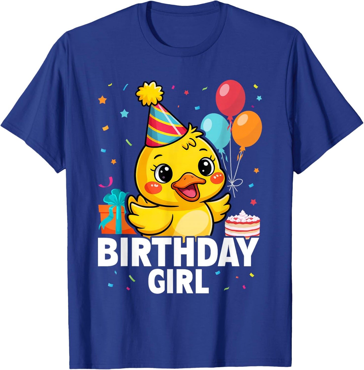 Duck Lover Birthday Girl Rubber Duck T-Shirt - T-Shirt | Royal