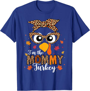 I'm the Mommy Turkey Matching Family Thanksgiving 2024 T-Shirt - T-Shirt | Royal