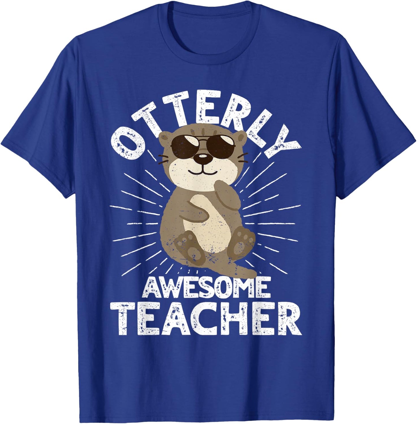 Funny Teacher Otterly Awesome Teacher Otter Teaching T-Shirt - T-Shirt | Royal