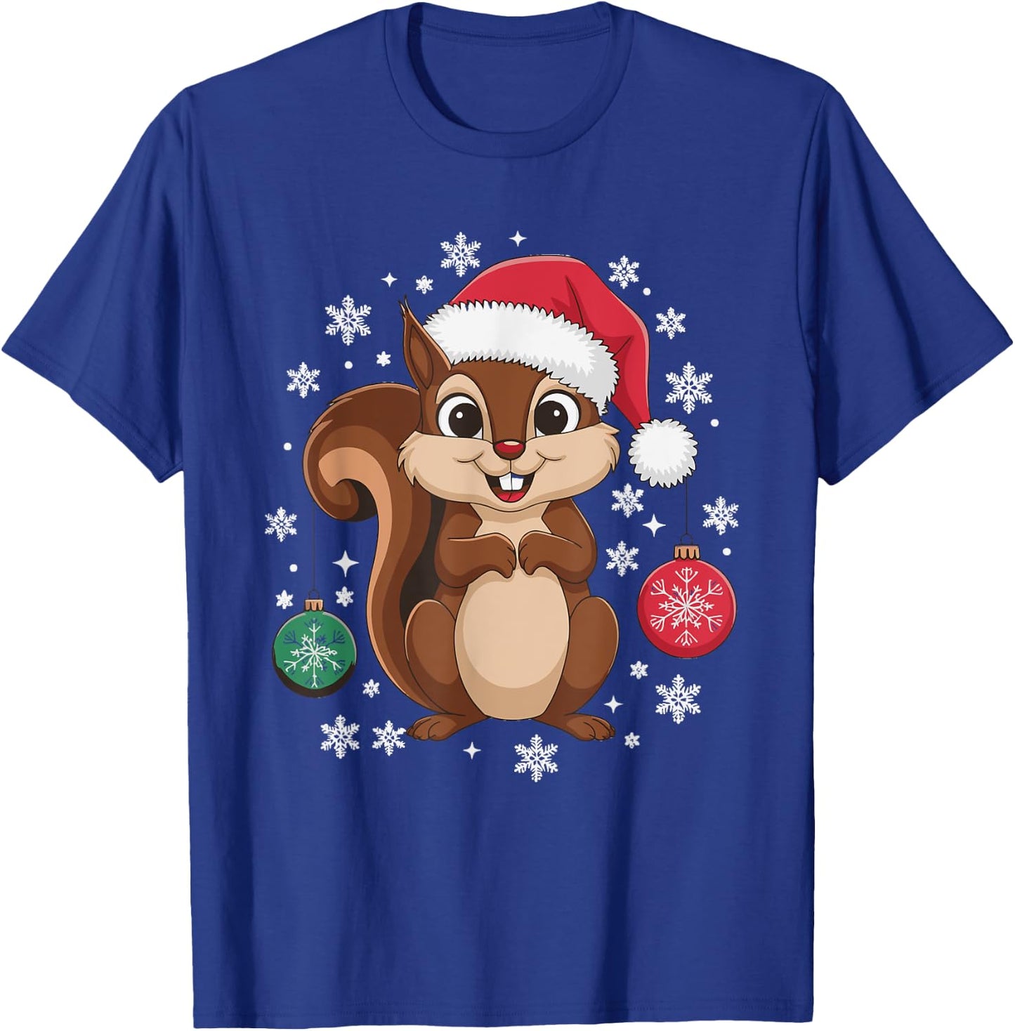 Squirrel Christmas T-Shirt - T-Shirt | Royal