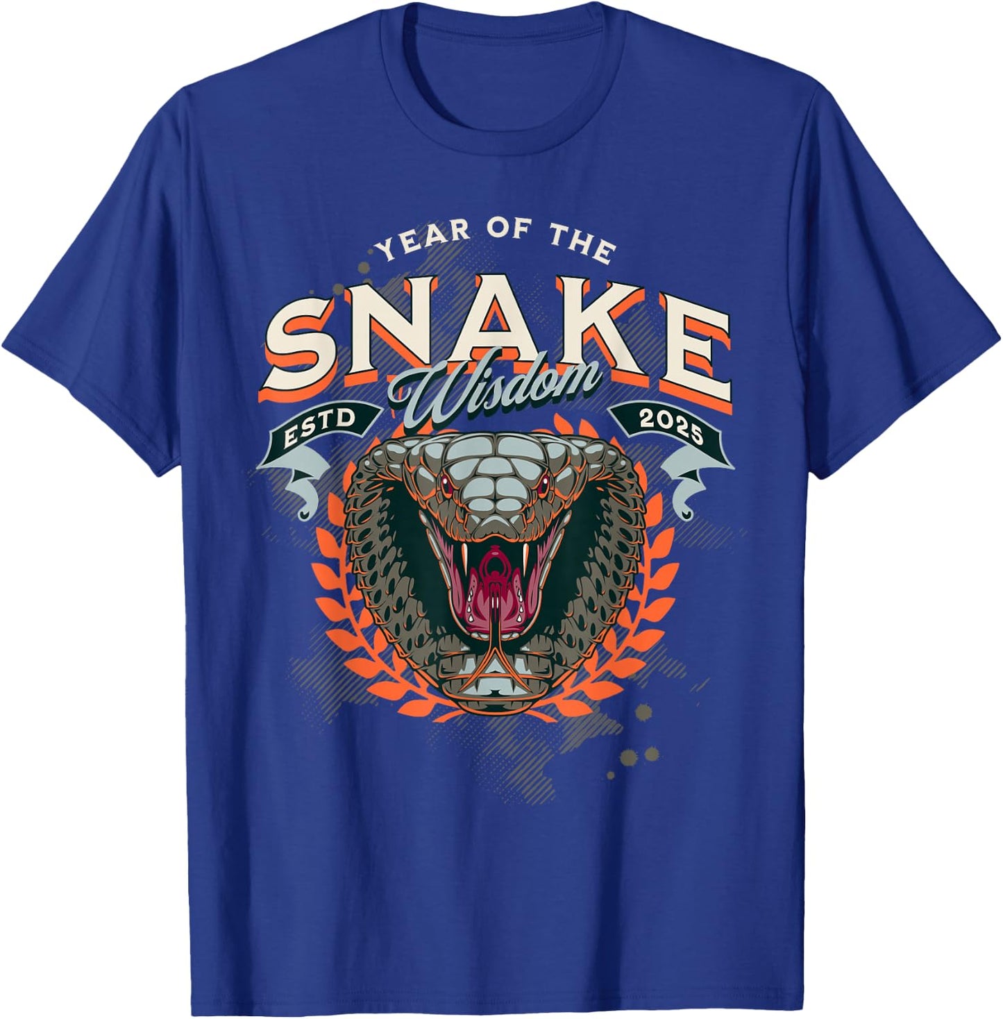 Celebrate Chinese New Year of the Snake 2025 Cobra Men Women T-Shirt - T-Shirt | Royal
