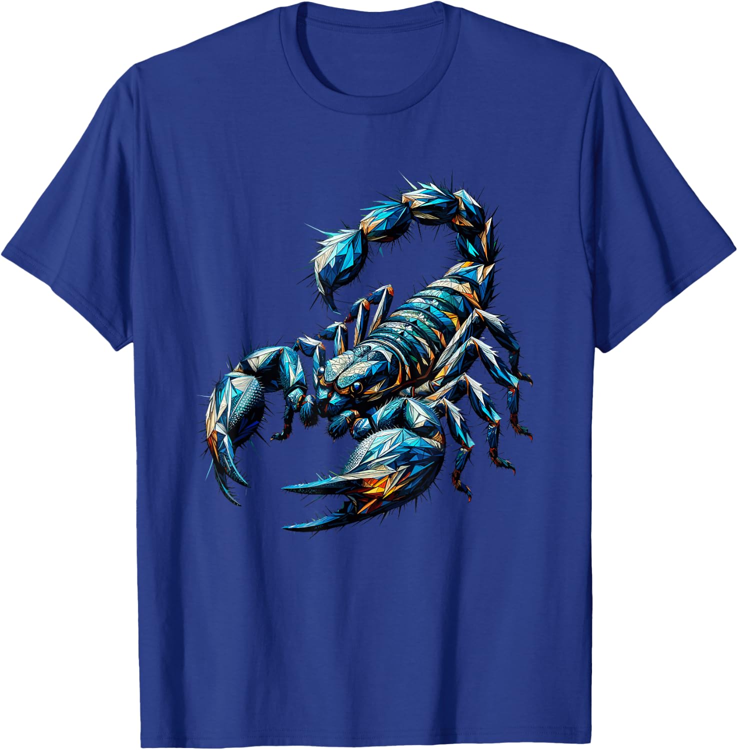 Polygon Art Scorpion Scorpions T-Shirt - T-Shirt | Royal