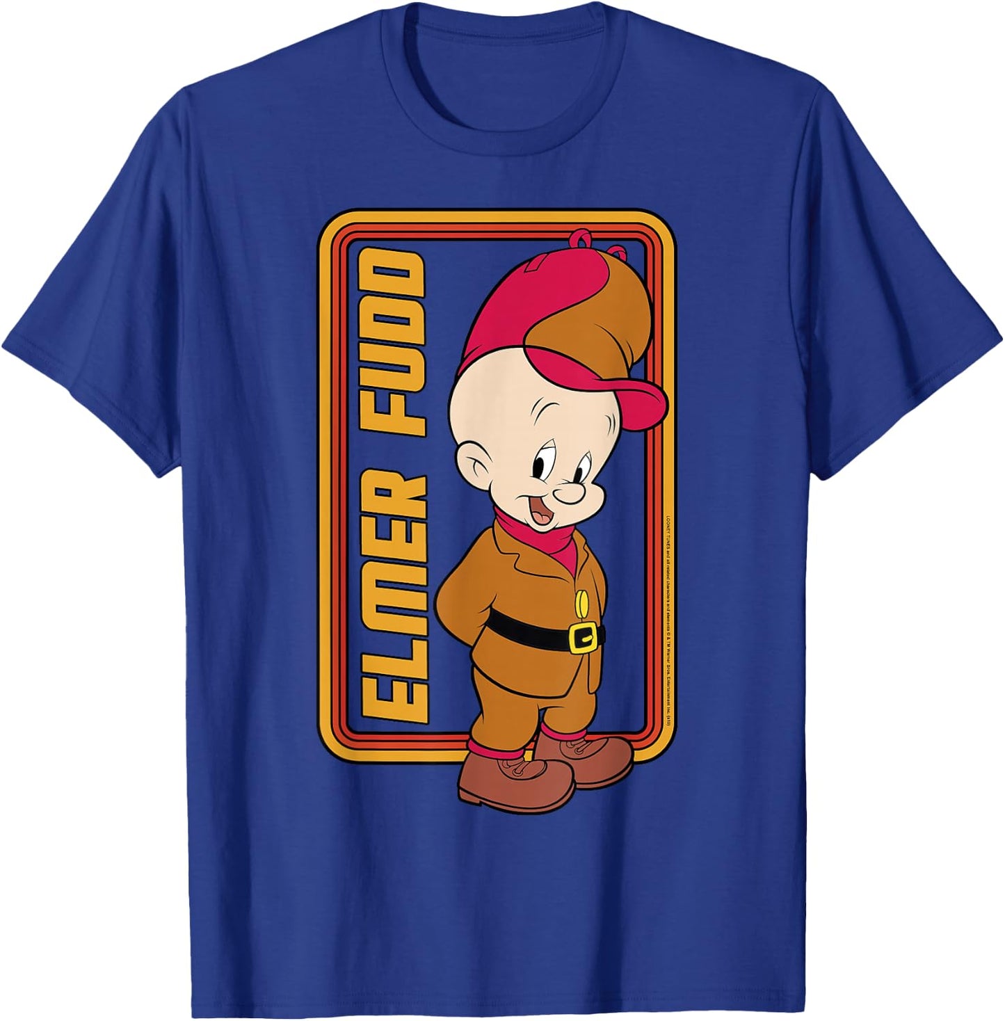 Looney Tunes Elmer Fudd Framed Portrait T-Shirt - T-Shirt | Royal