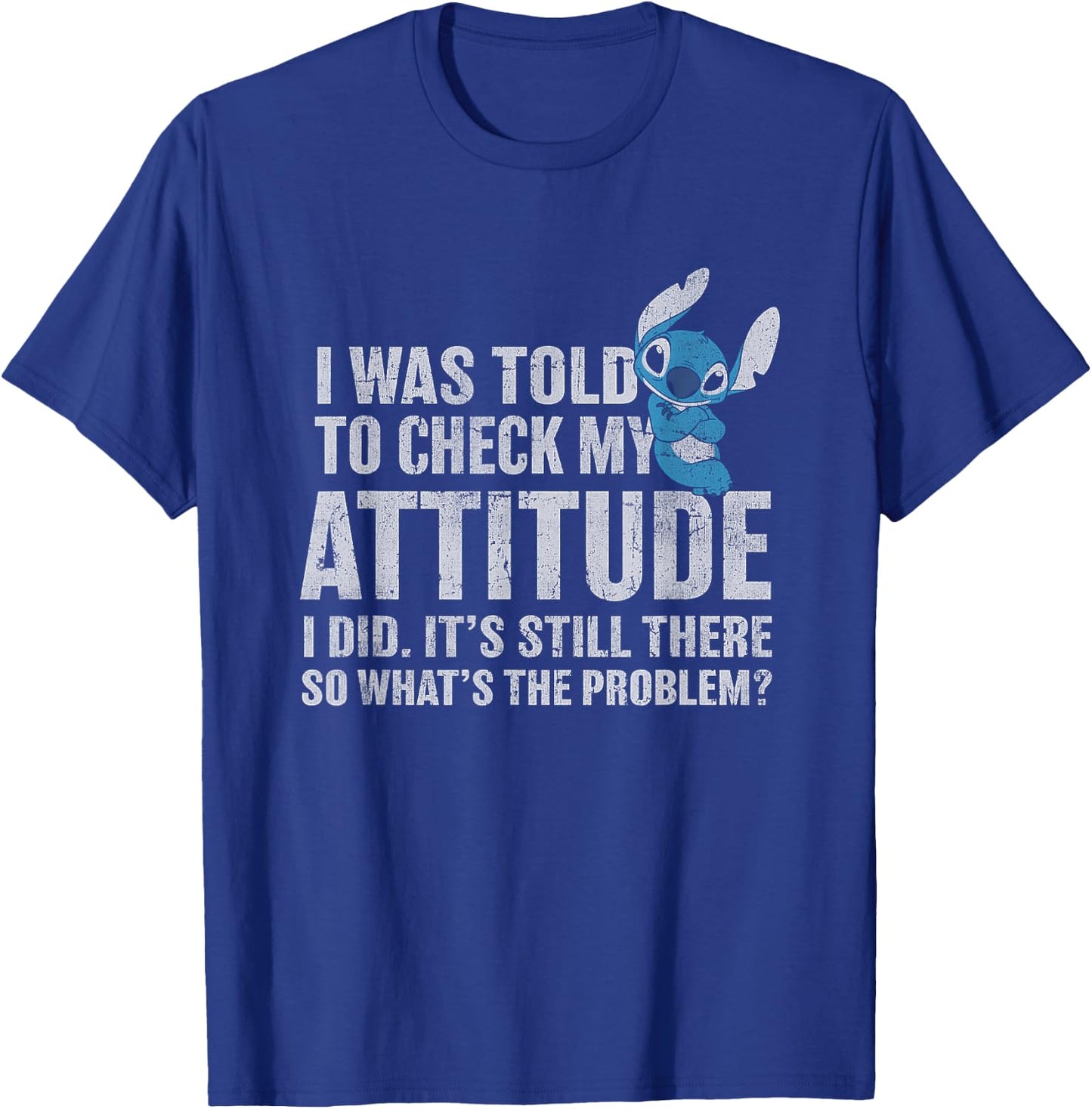 Disney Lilo & Stitch Attitude Problem Alien T-Shirt - T-Shirt | Royal