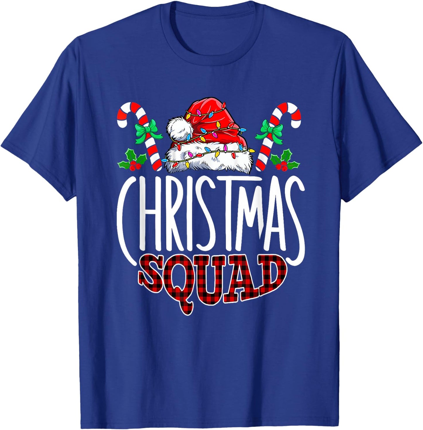 Christmas Squad Family Group Matching Christmas Pajama Party T-Shirt - T-Shirt | Royal