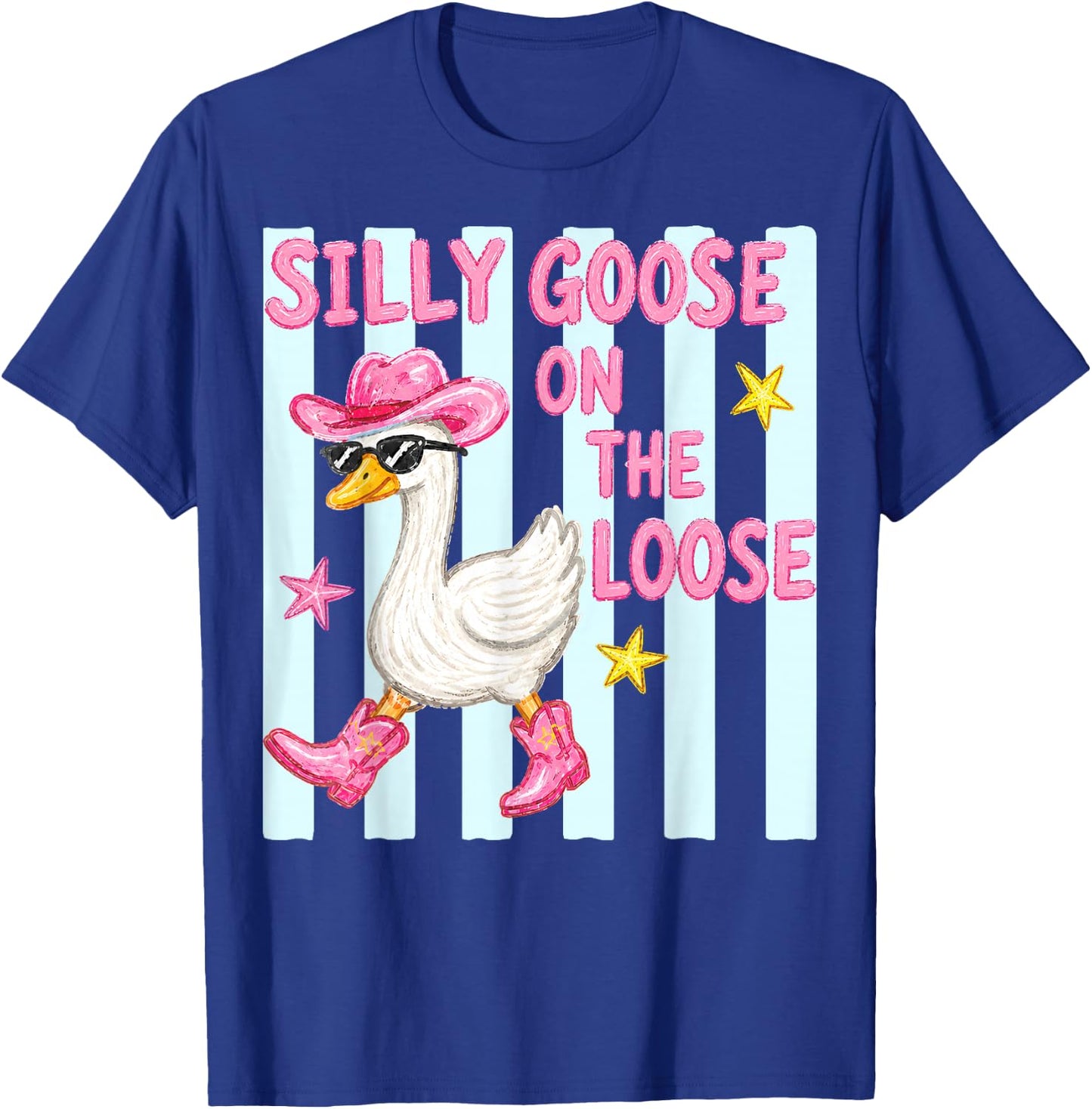 Got Too Silly Funny Goose Pun Humor Summer Women Kid T-Shirt - T-Shirt | Royal