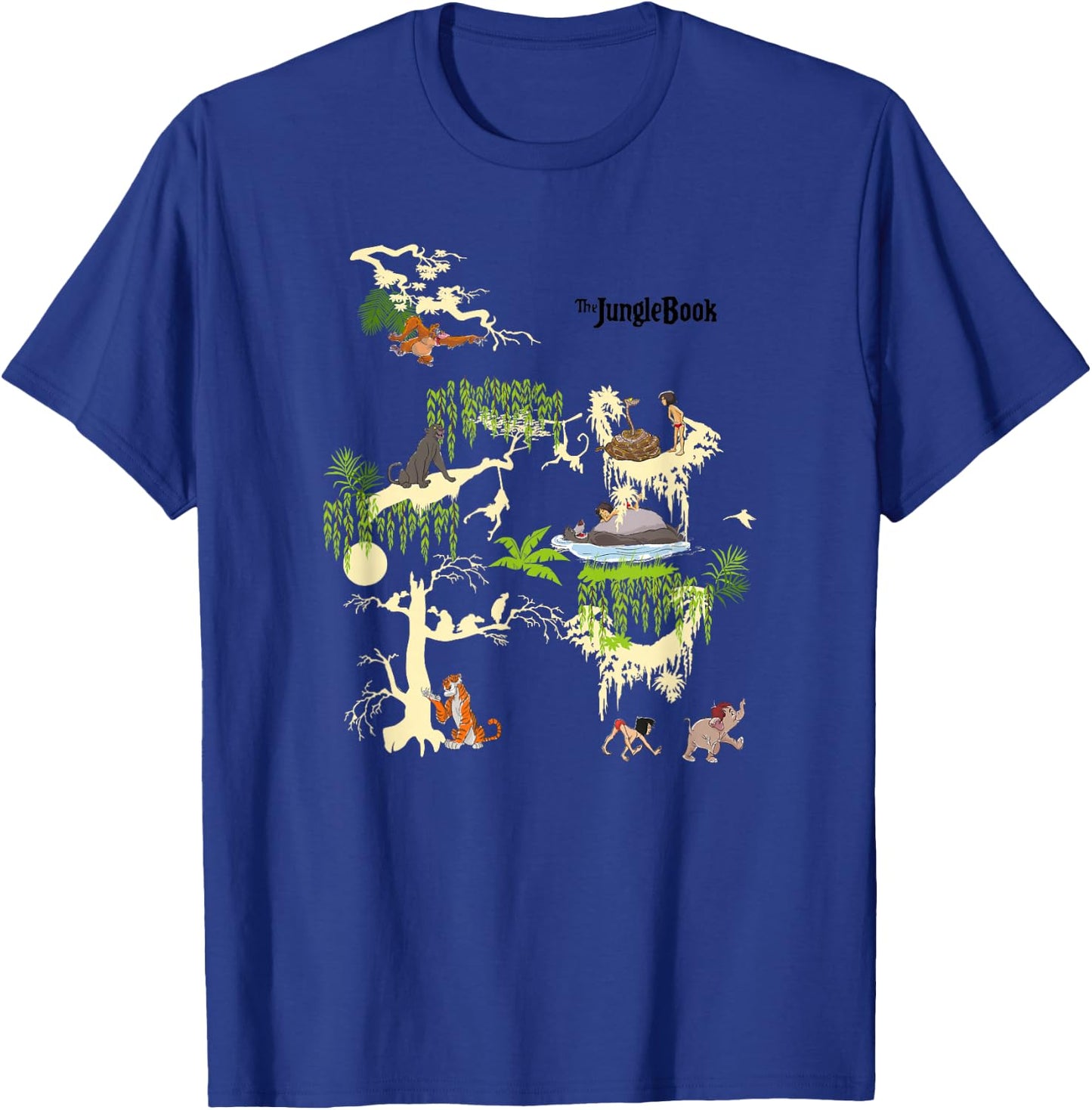 Disney The Jungle Book Scenes Group Poster T-Shirt - T-Shirt | Royal