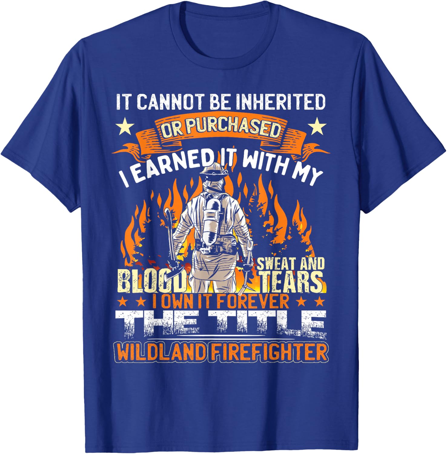 Wildland Firefighter T-Shirt - T-Shirt | Royal