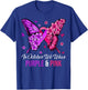 Breast Cancer And Domestic Violence Awareness Butterfly T-Shirt - T-Shirt | Royal