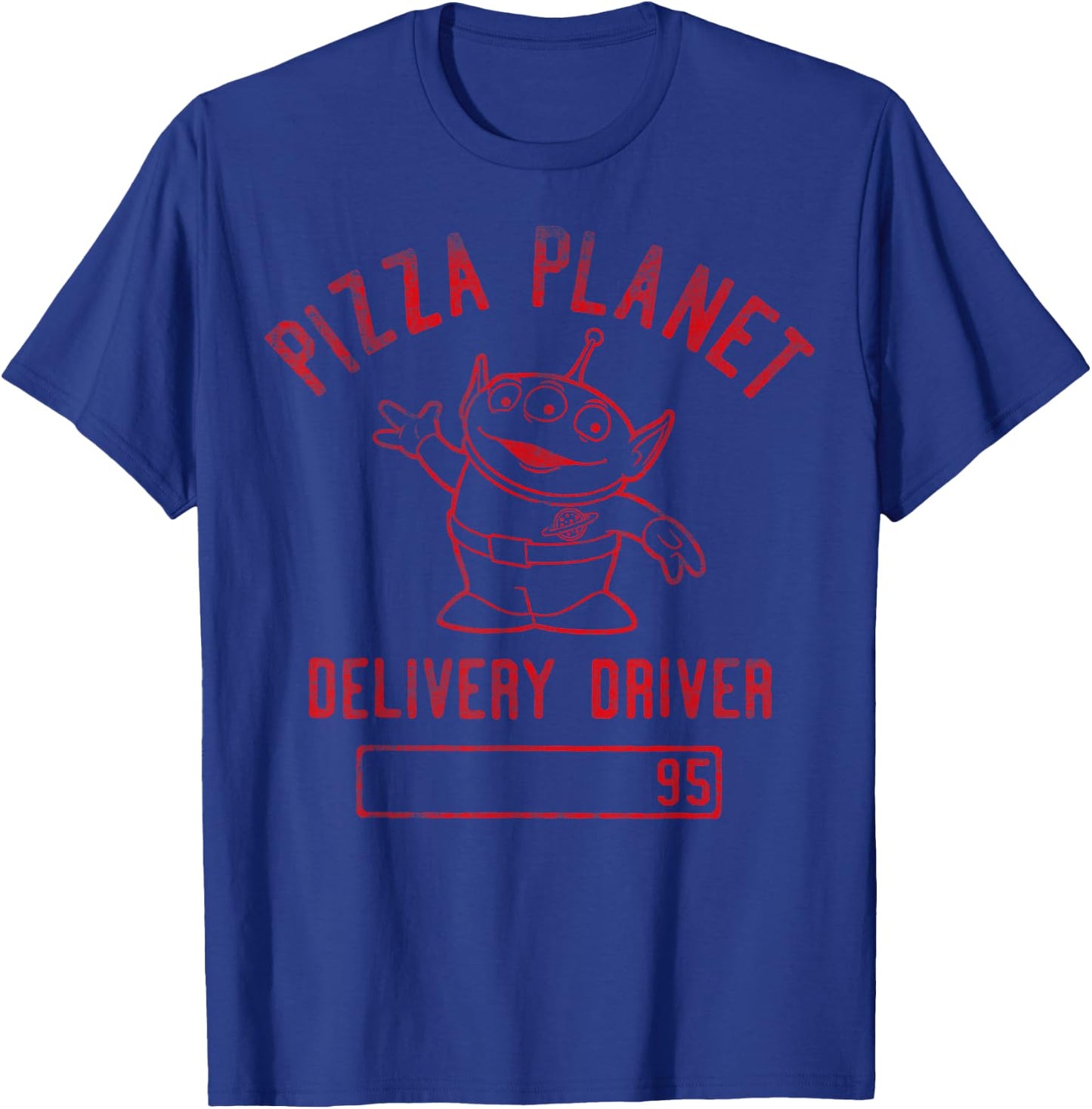 Disney Pixar Toy Story Pizza Planet Delivery Driver T-Shirt - T-Shirt | Royal
