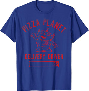 Disney Pixar Toy Story Pizza Planet Delivery Driver T-Shirt - T-Shirt | Royal