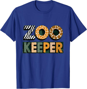 Zoo Keeper Costume Adult Halloween Party Safari Zookeeper T-Shirt - T-Shirt | Royal