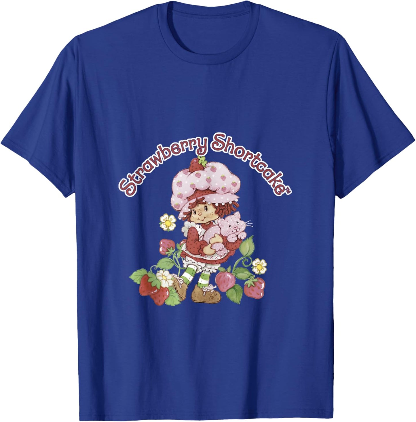Strawberry Shortcake & Custard Berry Cute Vintage T-Shirt - T-Shirt | Royal