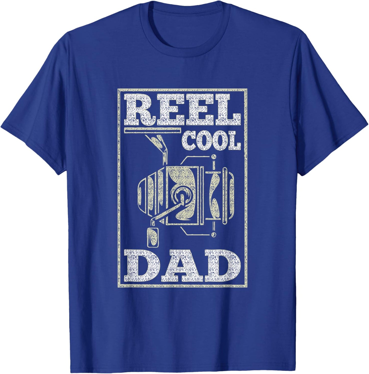 Reel Cool Dad - Fishing Daddy Father's Day Gift T-Shirt - T-Shirt | Royal