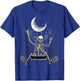 Rock On Rock Skelett Teufelsgruß Mond Halloween Konzert T-Shirt - T-Shirt | Royal
