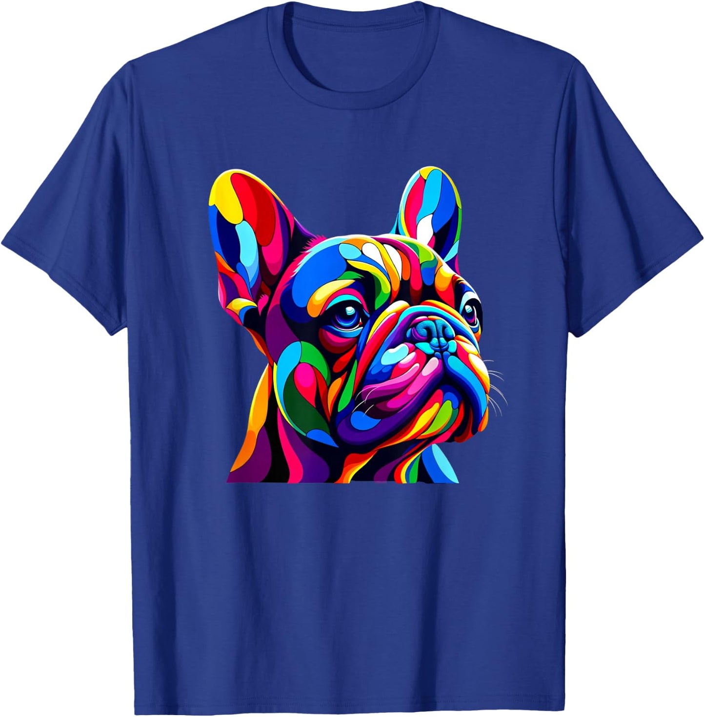 Pop Art French Bulldog Frenchie Bulldogs Frenchies T-Shirt - T-Shirt | Royal