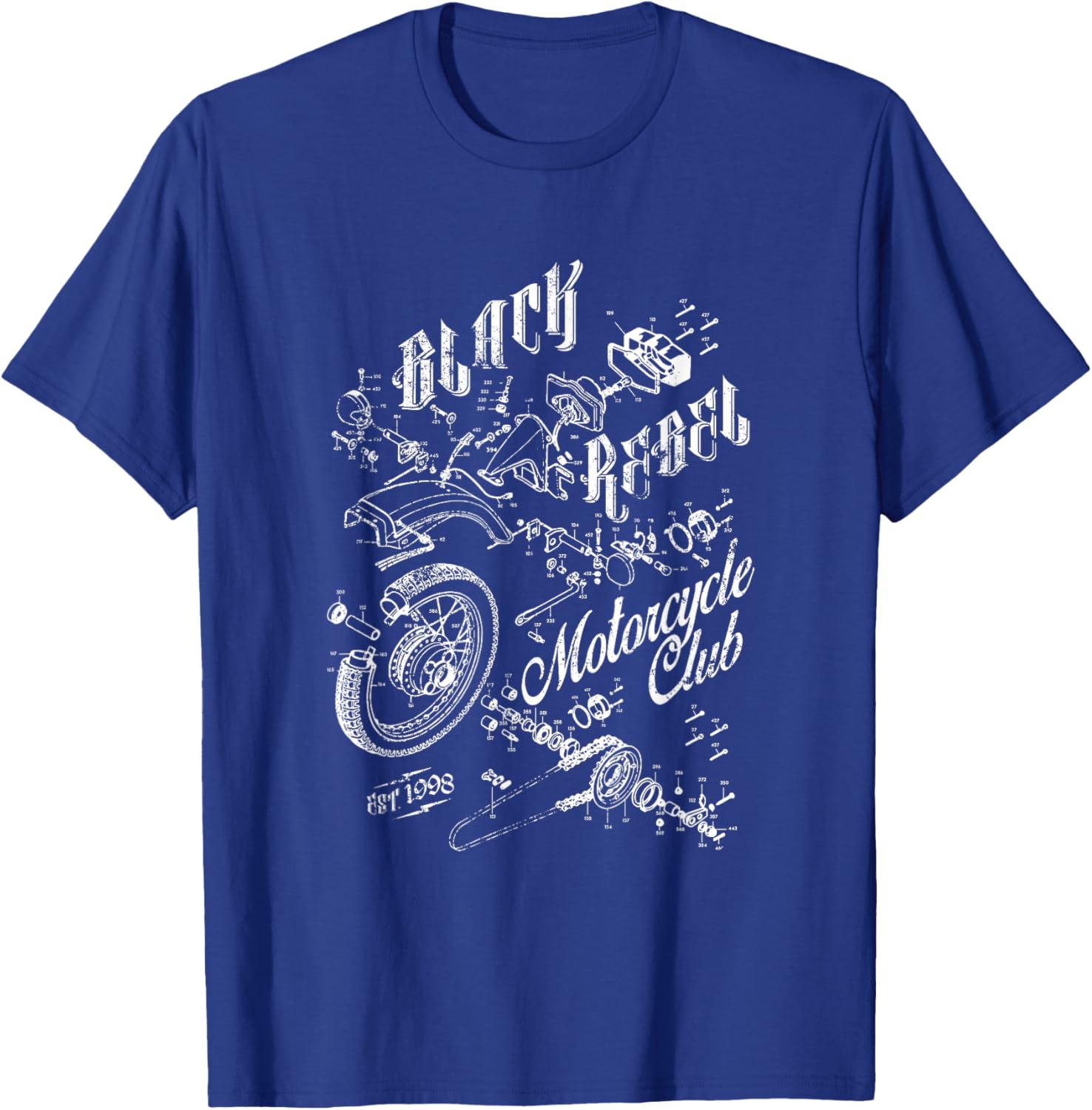Black Rebel Motorcycle Club Moto , Black, S T-Shirt - T-Shirt | Royal