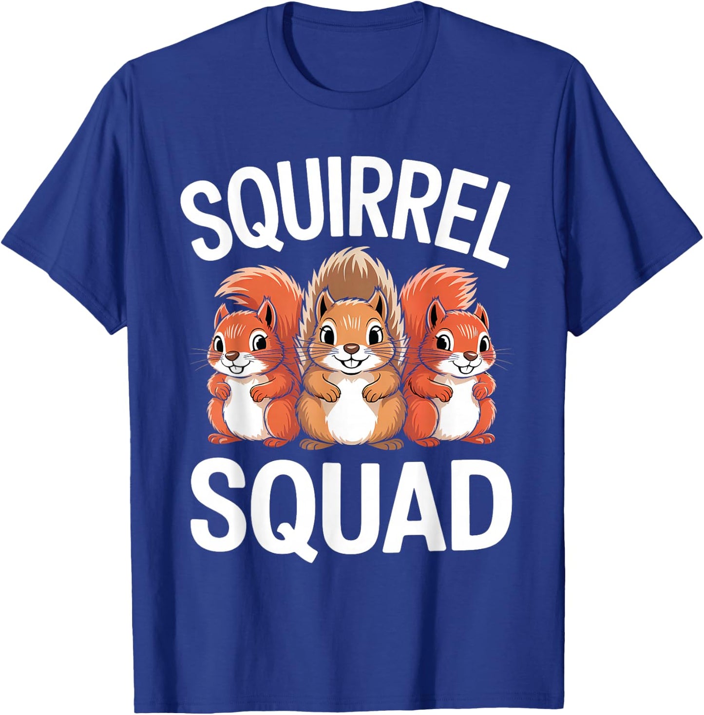 Squirrel Squad for Squirrel Lover Kids Cute Squirrel Animal T-Shirt - T-Shirt | Royal