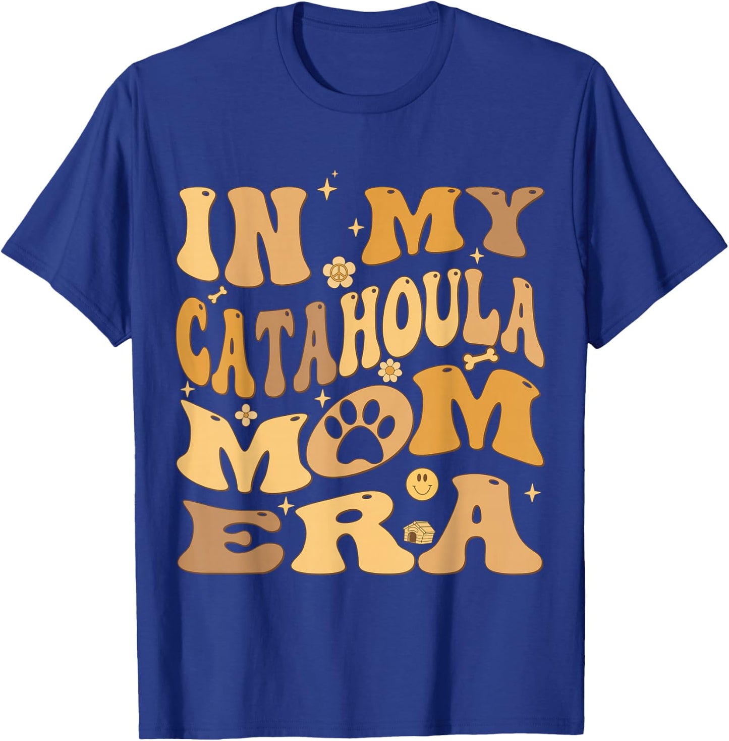 In My Catahoula Mom Era Groovy Catahoula Leopard Dog Owner T-Shirt - T-Shirt | Royal