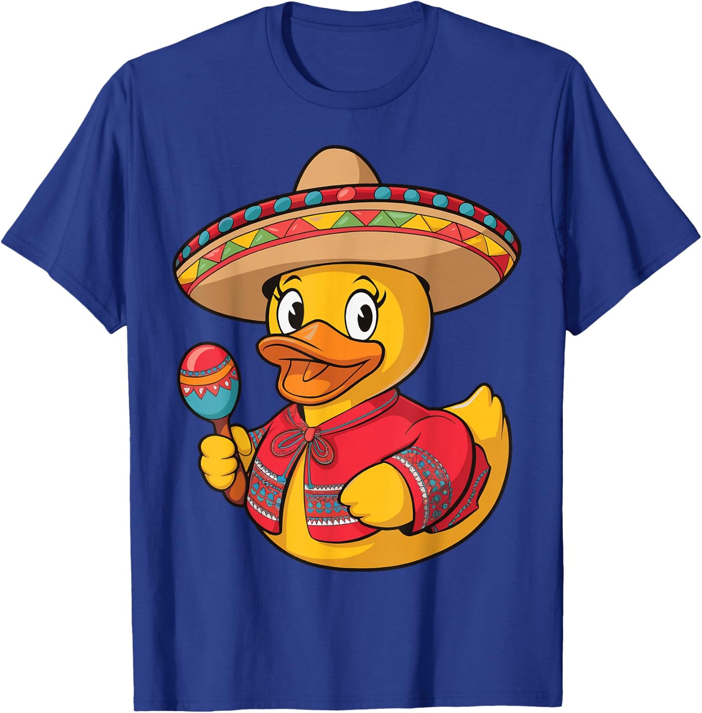 Rubber Duck Cinco De Mayo T-Shirt - T-Shirt | Royal