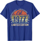Est 1977 Limited Edition 48th Birthday Gifts 48 Year Old T-Shirt - T-Shirt | Royal