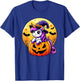Halloween Cute Unicorn Witch Hat Pumpkin Funny For Kid Girl T-Shirt - T-Shirt | Royal