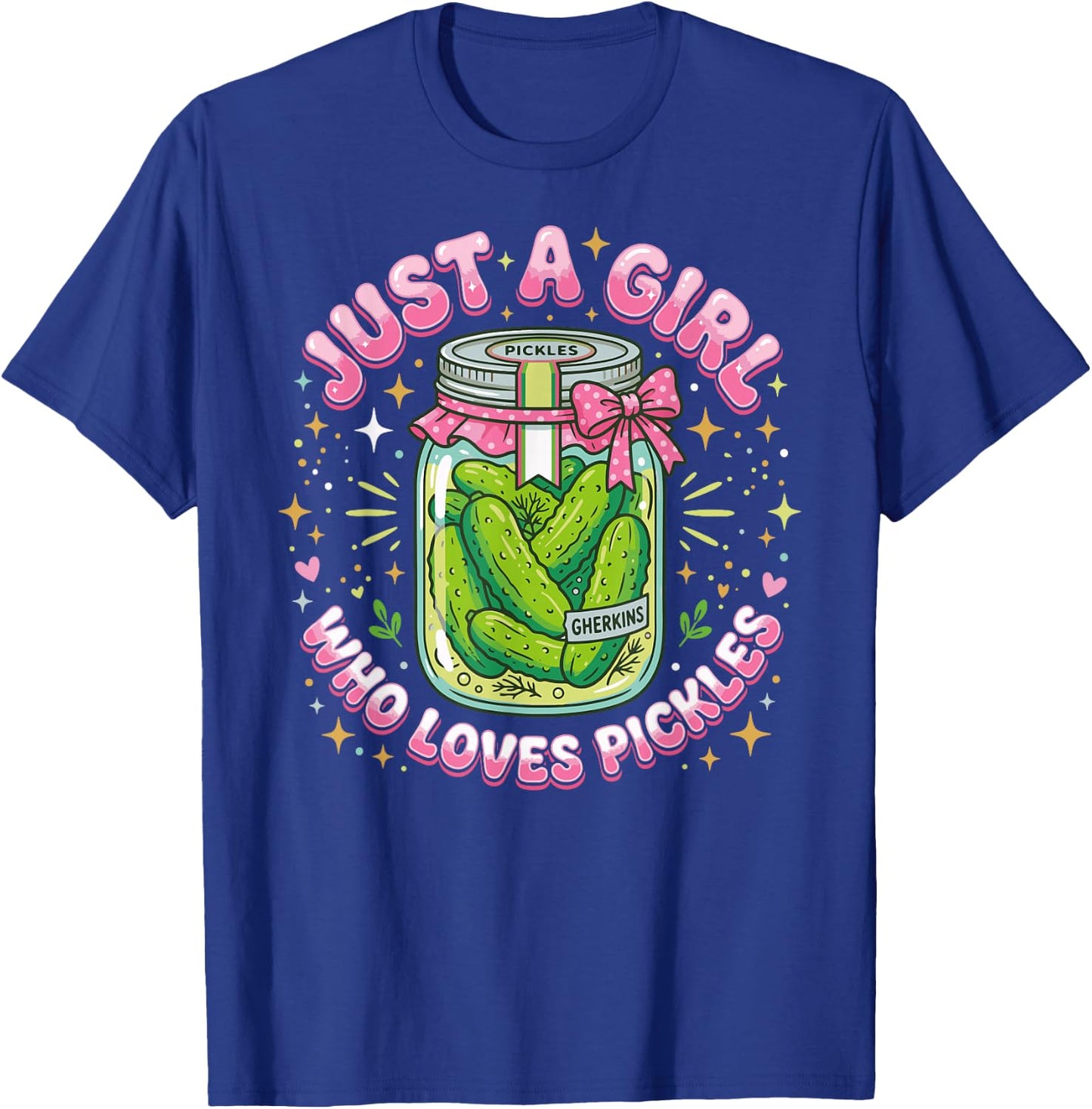 Funny Toddler Pickle Costume, Just a Girl who Loves Pickles T-Shirt - T-Shirt | Royal