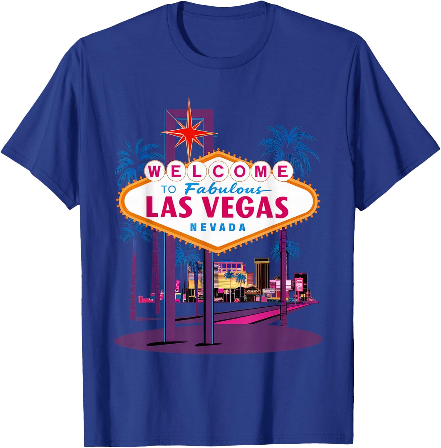 I Love LAS VEGAS Nevada City Vegas Souvenir Gifts Las T-Shirt - T-Shirt | Royal