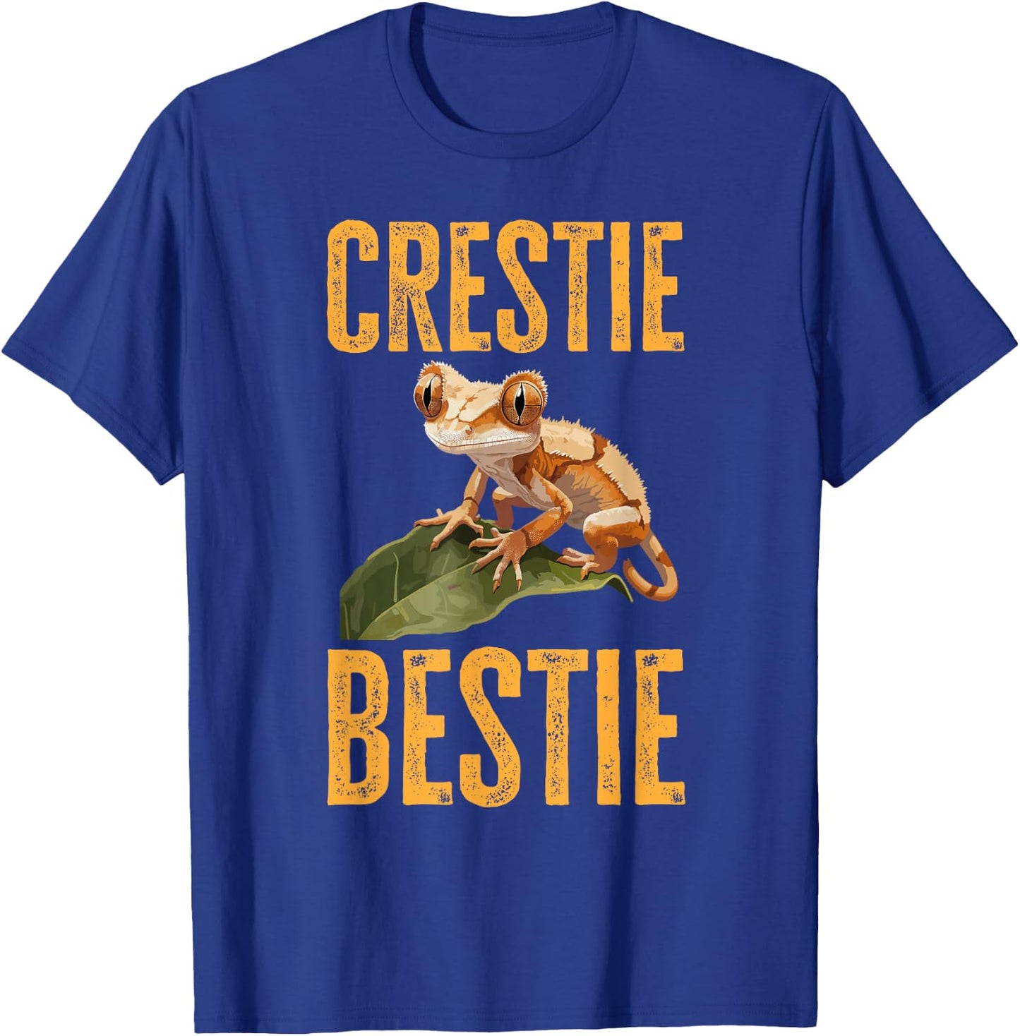 Crested Gecko Reptile - Crestie Bestie T-Shirt - T-Shirt | Royal