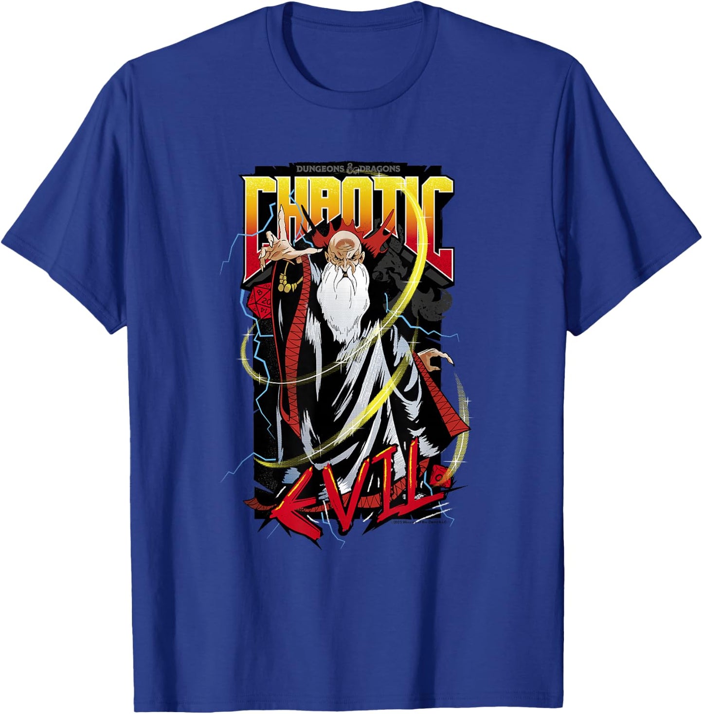 Dungeons & Dragons Wizard Chaotic Evil Poster T-Shirt - T-Shirt | Royal
