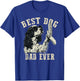 Best Dog Dad Ever Vintage Cute English Springer Spaniel Dog T-Shirt - T-Shirt | Royal