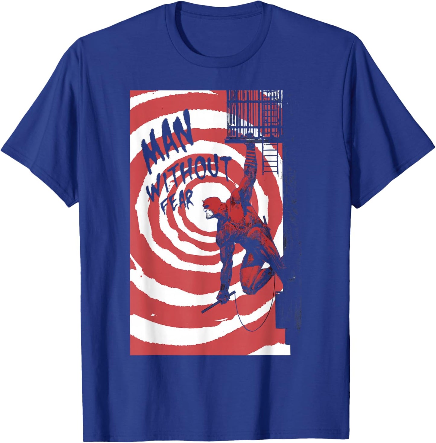 Marvel Daredevil Fire Escape Man Without Fear Variant Cover T-Shirt - T-Shirt | Royal