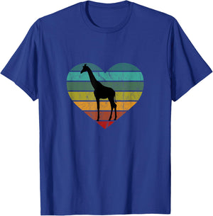 Rette Serengeti Safari Kenia Afrika Herz Ich Liebe Giraffen T-Shirt - T-Shirt | Royal