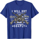 I Wil Not Comply Vintage American flag Ar15 AR-15 Men T-Shirt - T-Shirt | Royal