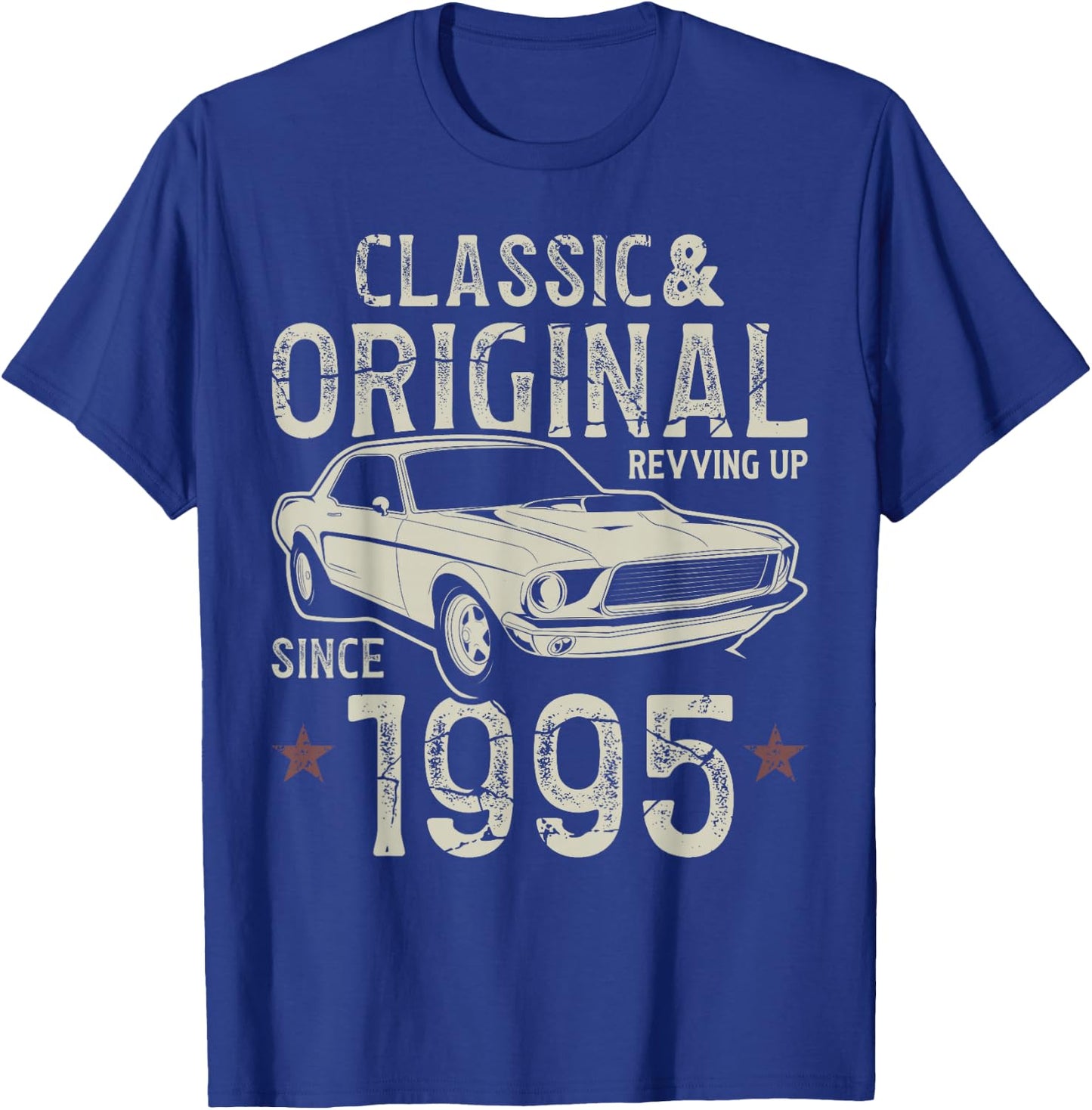 30th Birthday 1995 Classic Car T-Shirt - T-Shirt | Royal